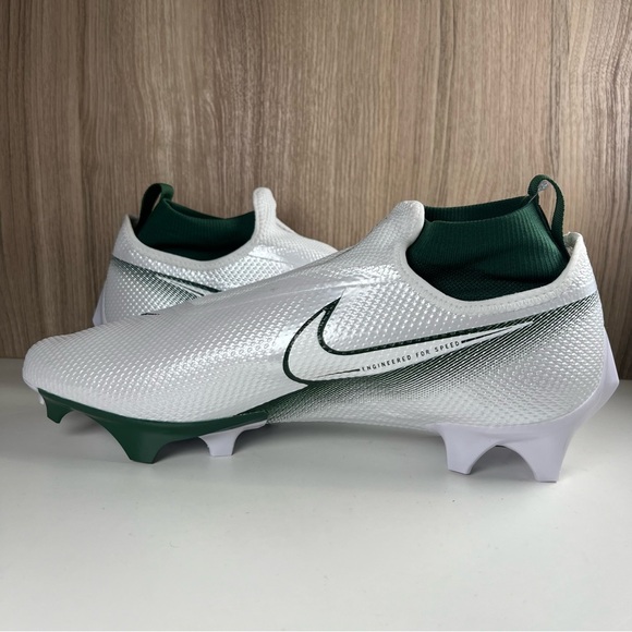Nike Vapor Edge Pro 360 White Green Football Cleats CV6345-103 Men’s Size 12 - Picture 2 of 11